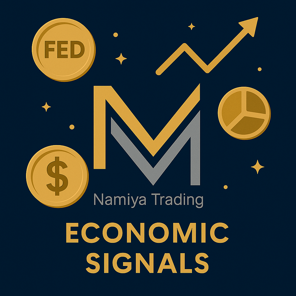 تصویر دیجیتال از روندهای اقتصادی شامل نماد نرخ بهره، رکود، و بازیابی بازار